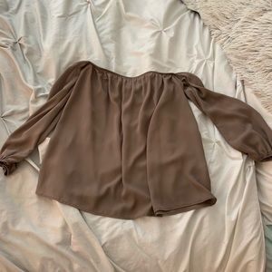 over the shoulder top